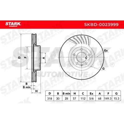 Bremsscheibe Stark SKBD-0023999 SKBD-0023999 - foto 6