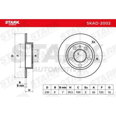 Bremsscheibe Stark SKAD-2002 SKAD-2002 - foto 8