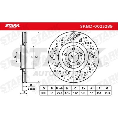 Bremsscheibe Stark SKBD-0023289 SKBD-0023289 - foto 3