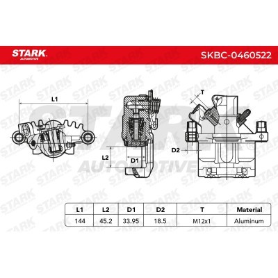 Bremssattel Stark SKBC-0460522 SKBC-0460522 - foto 3