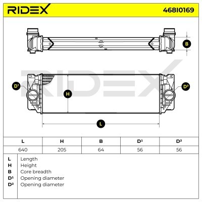 Ladeluftkühler RIDEX 468I0169 468I0169 - foto 7