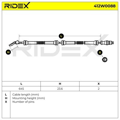 ABS Sensor RIDEX 412W0088 412W0088 - foto 6