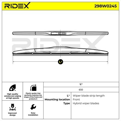 Wischblatt RIDEX 298W0245 298W0245 - foto 6
