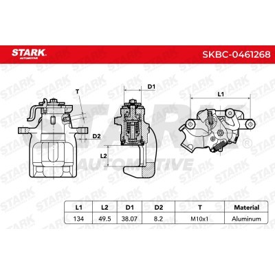Bremssattel Stark SKBC-0461268 SKBC-0461268 - foto 5