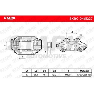 Bremssattel Stark SKBC-0461227 SKBC-0461227 - foto 6