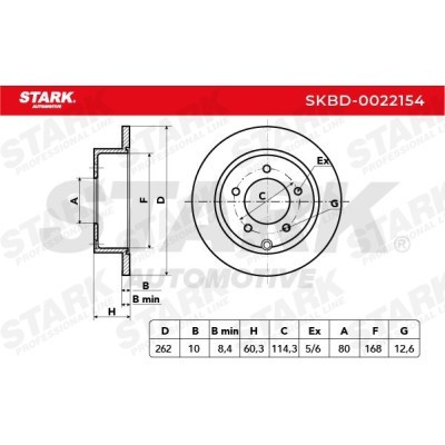 Bremsscheibe Stark SKBD-0022154 SKBD-0022154 - foto 5