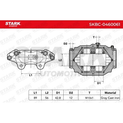 Bremssattel Stark SKBC-0460061 SKBC-0460061 - foto 4