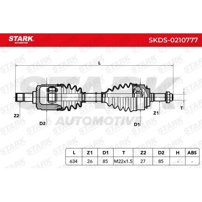 Antriebswelle Stark SKDS-0210777 SKDS-0210777 - foto 6