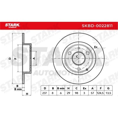 Bremsscheibe Stark SKBD-0022811 SKBD-0022811 - foto 5