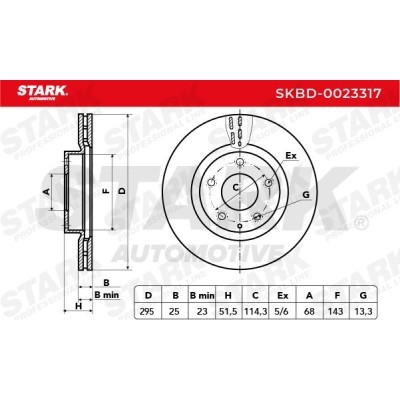 Bremsscheibe Stark SKBD-0023317 SKBD-0023317 - foto 3