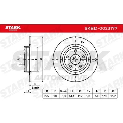 Bremsscheibe Stark SKBD-0023177 SKBD-0023177 - foto 3