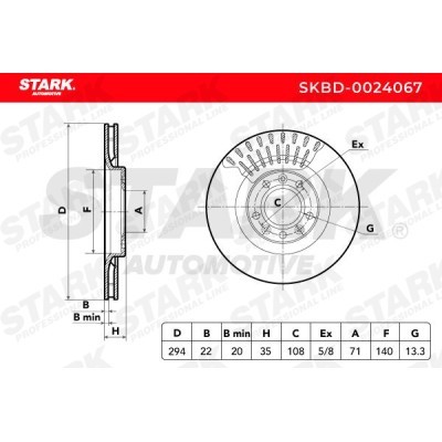 Bremsscheibe Stark SKBD-0024067 SKBD-0024067 - foto 5