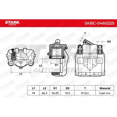 Bremssattel Stark SKBC-0460225 SKBC-0460225 - foto 8