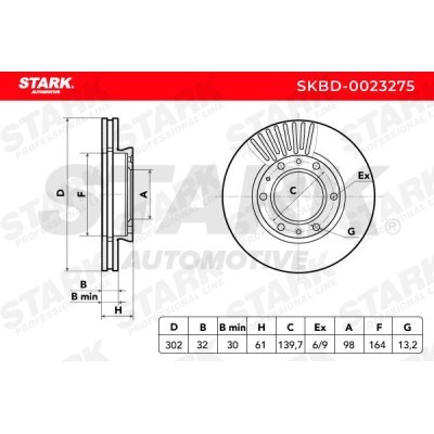 Bremsscheibe Stark SKBD-0023275 SKBD-0023275 - foto 4