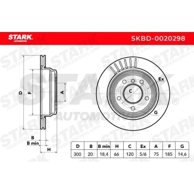 Bremsscheibe Stark SKBD-0020298 SKBD-0020298 - foto 6