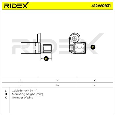 ABS Sensor RIDEX 412W0931 412W0931 - foto 6