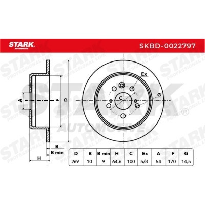 Bremsscheibe Stark SKBD-0022797 SKBD-0022797 - foto 3
