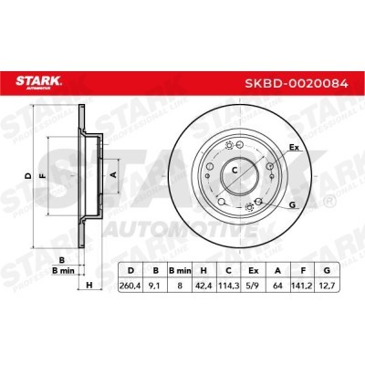 Bremsscheibe Stark SKBD-0020084 SKBD-0020084 - foto 5