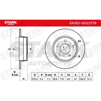 Bremsscheibe Stark SKBD-0022179 SKBD-0022179 - foto 8