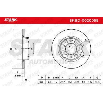 Bremsscheibe Stark SKBD-0020058 SKBD-0020058 - foto 8