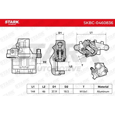 Bremssattel Stark SKBC-0460836 SKBC-0460836 - foto 6
