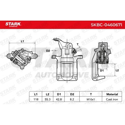Bremssattel Stark SKBC-0460671 SKBC-0460671 - foto 6