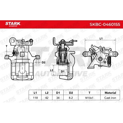 Bremssattel Stark SKBC-0460155 SKBC-0460155 - foto 3