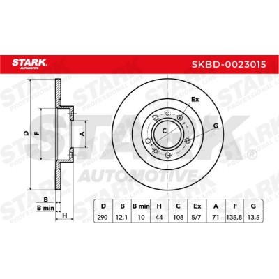 Bremsscheibe Stark SKBD-0023015 SKBD-0023015 - foto 3