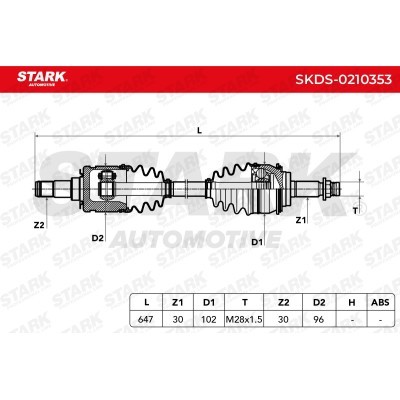 Antriebswelle Stark SKDS-0210353 SKDS-0210353 - foto 6