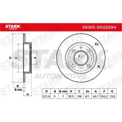 Bremsscheibe Stark SKBD-0022094 SKBD-0022094 - foto 5