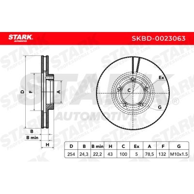 Bremsscheibe Stark SKBD-0023063 SKBD-0023063 - foto 4