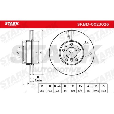 Bremsscheibe Stark SKBD-0023026 SKBD-0023026 - foto 5
