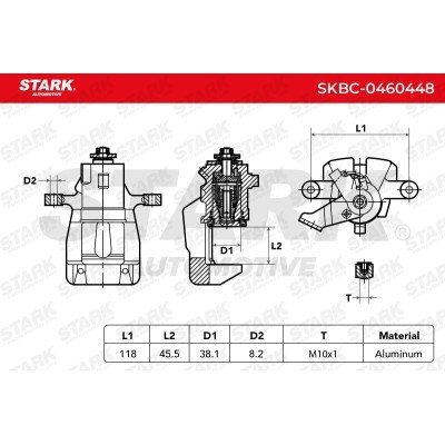Bremssattel Stark SKBC-0460448 SKBC-0460448 - foto 5