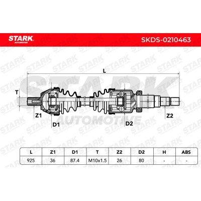 Antriebswelle Stark SKDS-0210463 SKDS-0210463 - foto 6