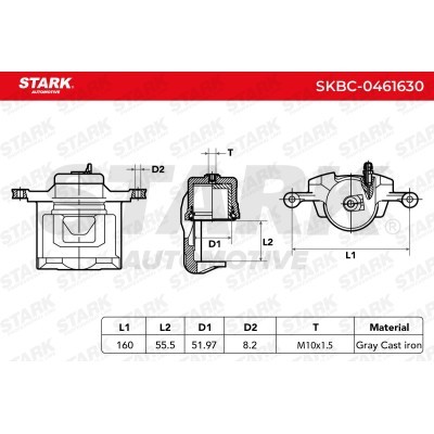 Bremssattel Stark SKBC-0461630 SKBC-0461630 - foto 3