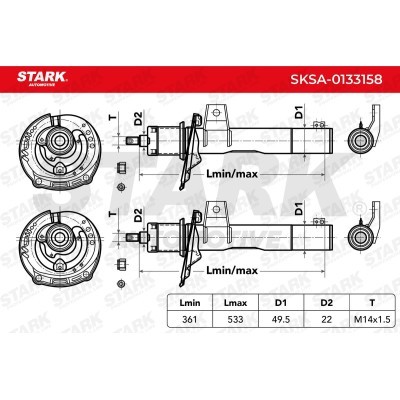 Stoßdämpfer Stark SKSA-0133158 SKSA-0133158 - foto 4