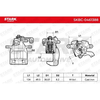 Bremssattel Stark SKBC-0461388 SKBC-0461388 - foto 7