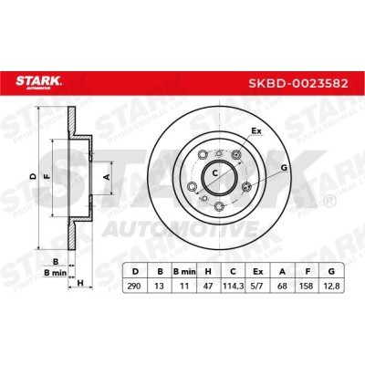 Bremsscheibe Stark SKBD-0023582 SKBD-0023582 - foto 3