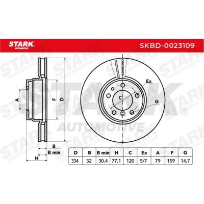 Bremsscheibe Stark SKBD-0023109 SKBD-0023109 - foto 5