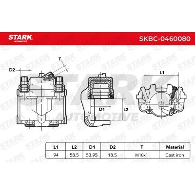 Bremssattel Stark SKBC-0460080 SKBC-0460080 - foto 4
