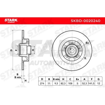 Bremsscheibe Stark SKBD-0020240 SKBD-0020240 - foto 5