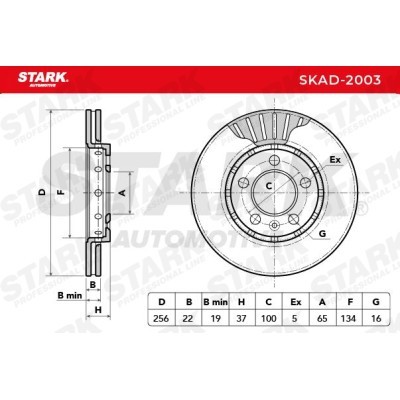 Bremsscheibe Stark SKAD-2003 SKAD-2003 - foto 5