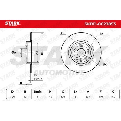 Bremsscheibe Stark SKBD-0023853 SKBD-0023853 - foto 4