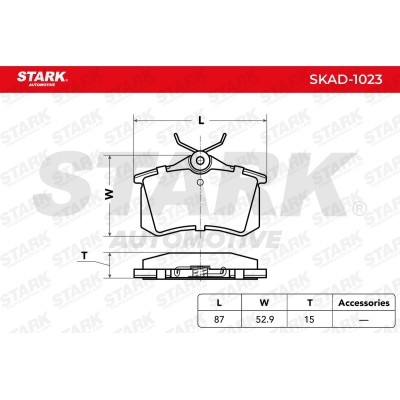 Bremsbeläge Satz Stark SKAD-1023 SKAD-1023 - foto 4