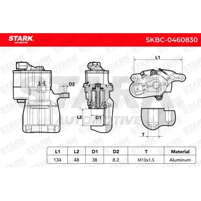 Bremssattel Stark SKBC-0460830 SKBC-0460830 - foto 6
