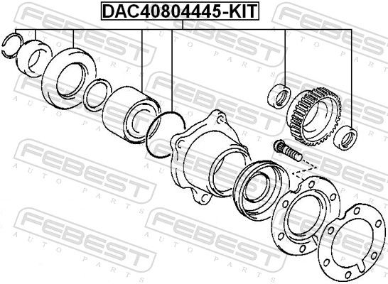 Radlagersatz FEBEST DAC40804445-KIT DAC40804445-KIT - foto 2