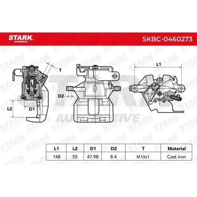 Bremssattel Stark SKBC-0460273 SKBC-0460273 - foto 6