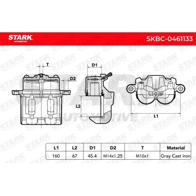 Bremssattel Stark SKBC-0461133 SKBC-0461133 - foto 6