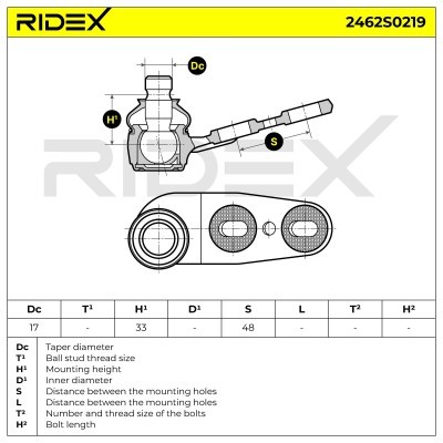 Traggelenk RIDEX 2462S0219 2462S0219 - foto 5