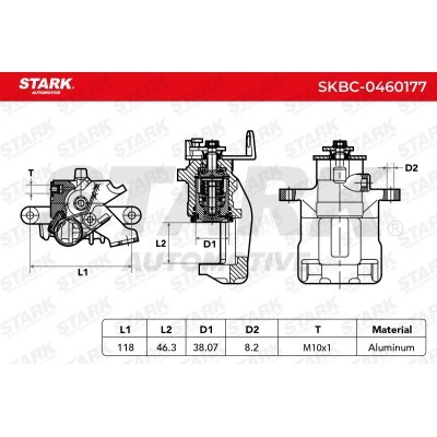 Bremssattel Stark SKBC-0460177 SKBC-0460177 - foto 3